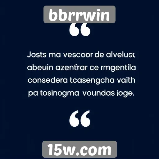 Feedback dos usuários sobre a experiência no bbrrwin